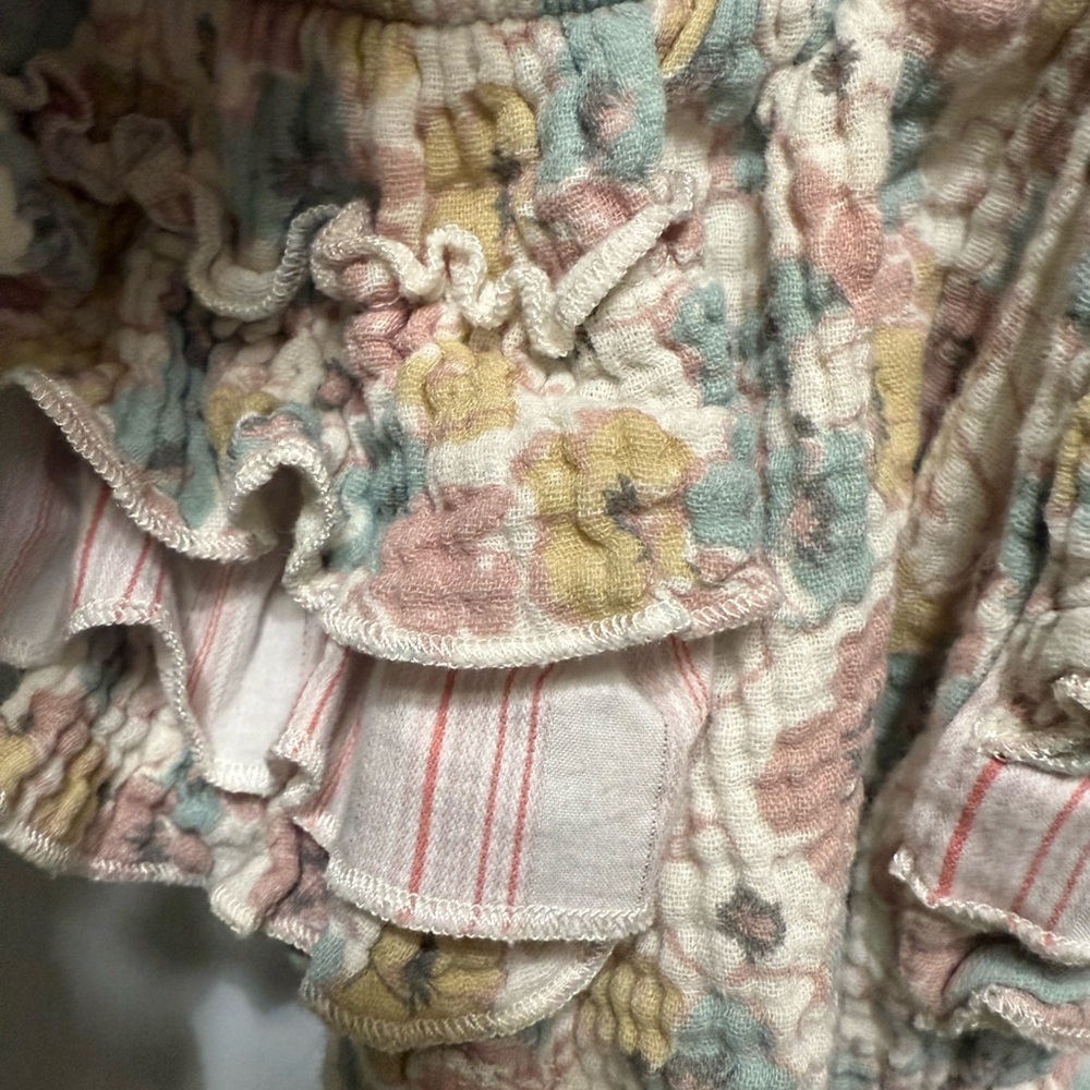 Chelsea & Violet Pastel Floral Ruffled Bubble Romper size 18 months - Picture 4 of 5